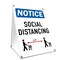 Signmission Coronavirus, Social Distancing, 10in X 7in Peel & Stick Wall Graphic, 7" H, 10" W, Social Distancing OS-NS-RD-710-255962 - alternate 1